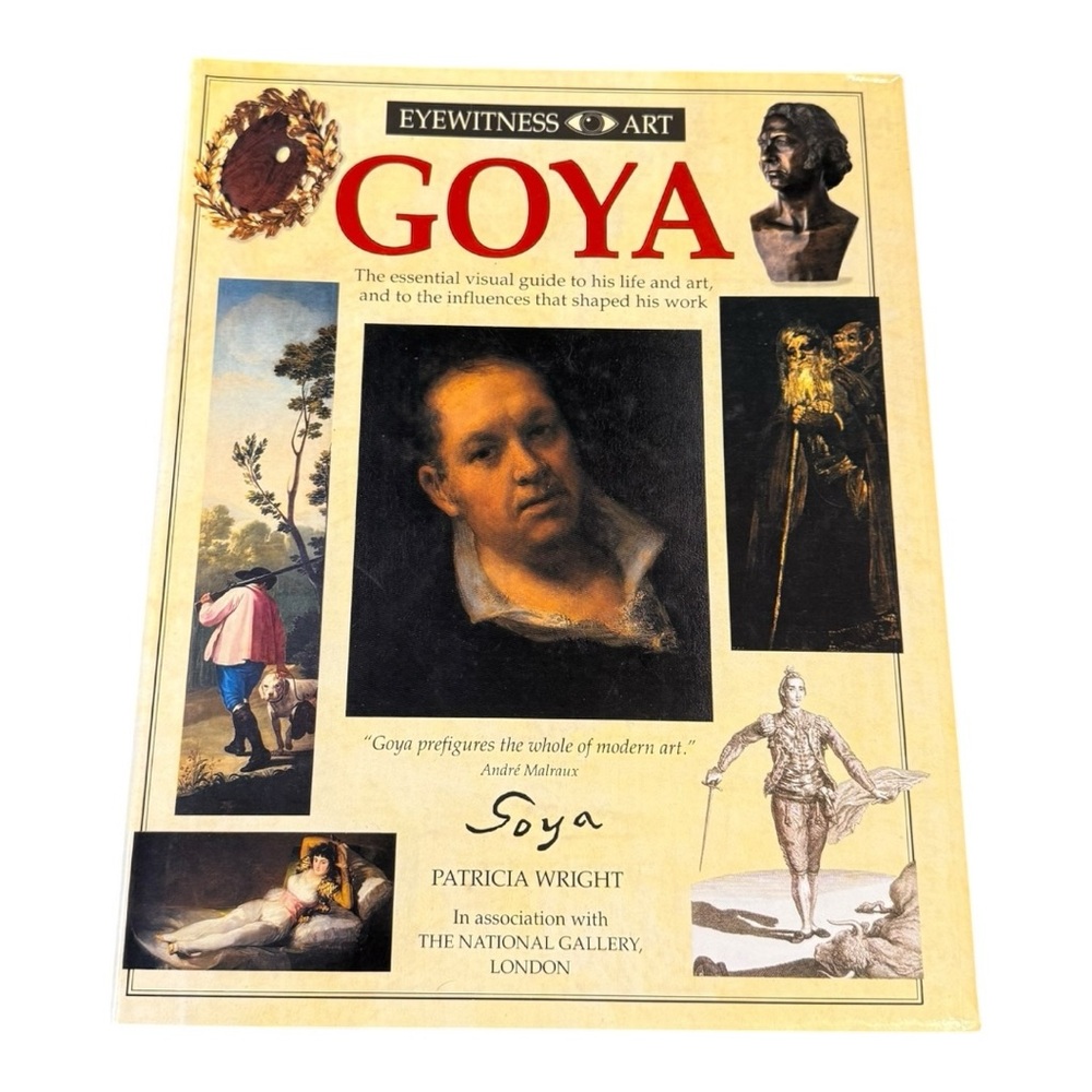 Eyewitness Art Goya by Patricia Wright Art History Book Hardcover In Color